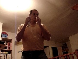 Papa boxe contre la Wii