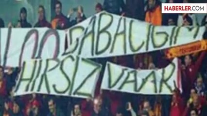 TT Arena'da "Hırsız Var" Pankartı