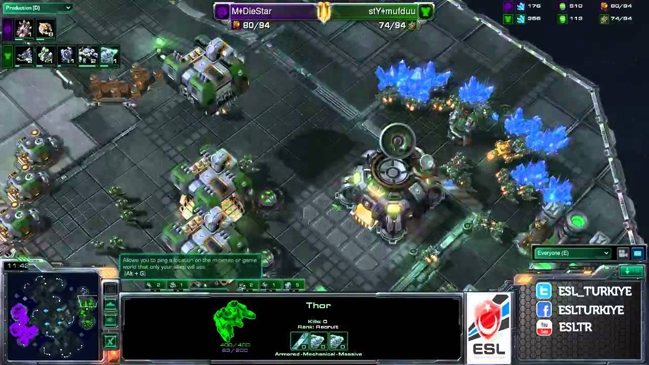 Türkiye - Polonya Starcraft 2 mufduu vs DieStar TvZ g1