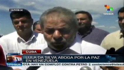 Lula da Silva aboga por la paz en Venezuela