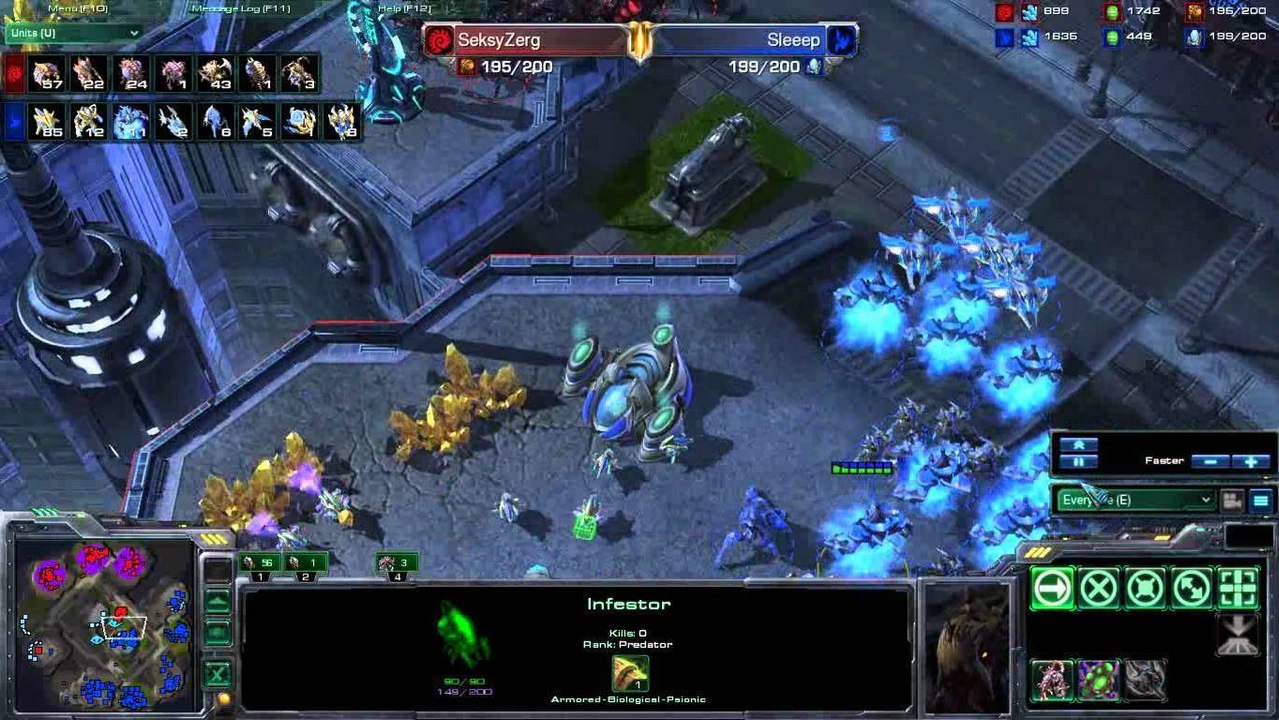 Starcraft 2 Türkçe Anlatım seksyzerg vs Sleeep GGCup Final g1 p2/2