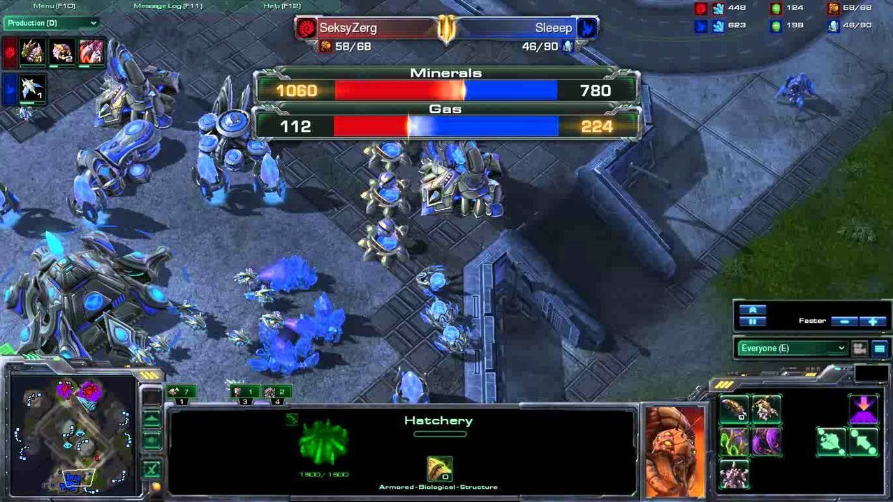 Starcraft 2 Türkçe Anlatım seksyzerg vs Sleeep GGCup Final g1 p1/2