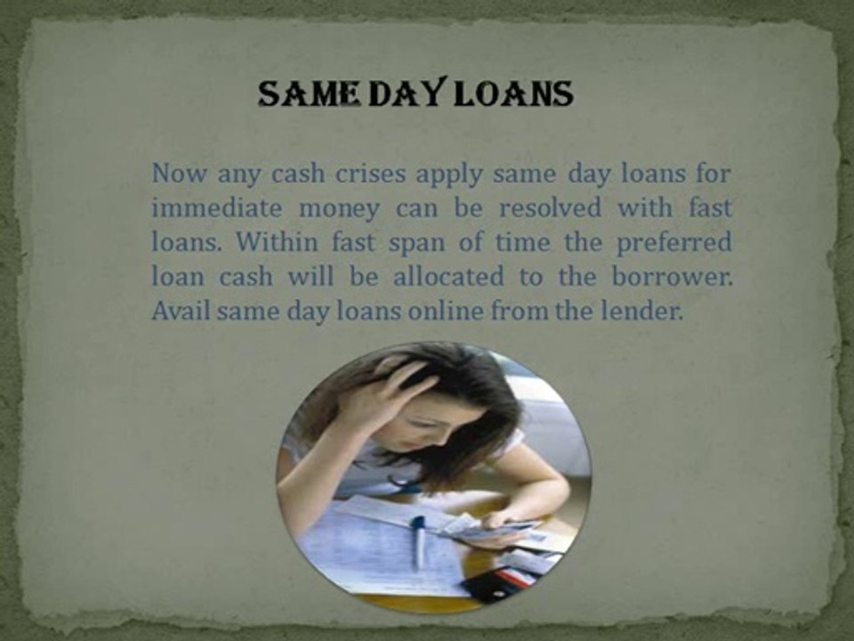 Same day loans @ www.wondersamedayloans.co.uk
