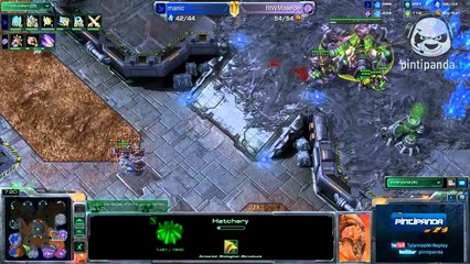 Maselpe(Z) vs Manic(P) g1 RO4- Starcraft 2 Masters Cup #7