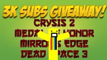 3K Subscriber Giveaway! (Crysis 2, Medal of Honor, Dead Space 3, and more!) Humble Bundle Giveaway