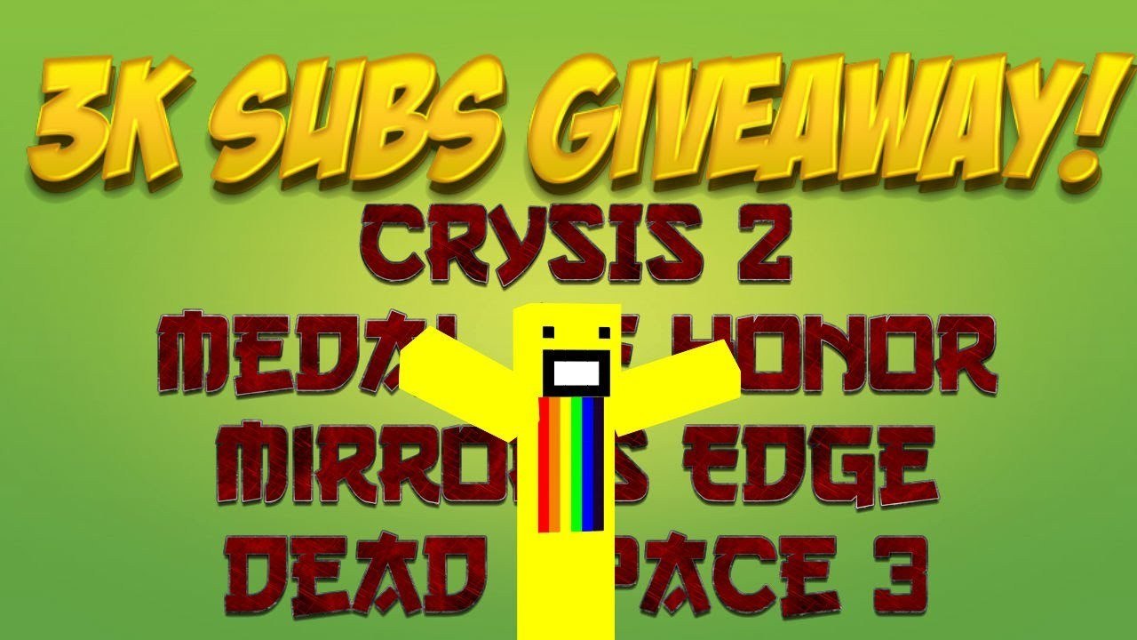 3K Subscriber Giveaway! (Crysis 2, Medal of Honor, Dead Space 3, and more!) Humble Bundle Giveaway