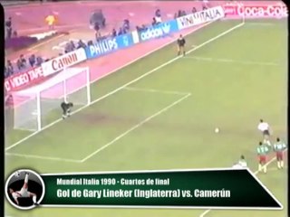 Minuto 105: Gol de Gary Lineker (Inglaterra) vs. Camerún (Mundial Italia 1990)