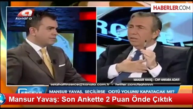 Mansur Yavaş: Son Ankette 2 Puan Önde Çıktık
