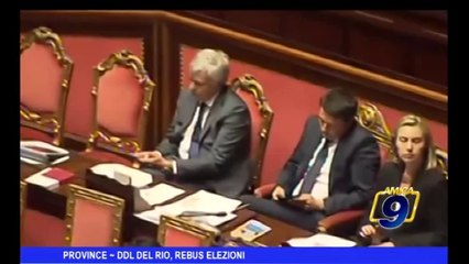 Province | DDL del Rio, rebus elezioni