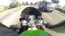 Go Pro Hero 2 Chesty mount with 2003 Kawasaki ZX-6R 636 Super Sport