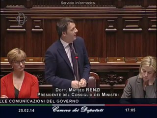 Roma - Camera dei Deputati, votata la fiducia al Governo Renzi (26.02.14)