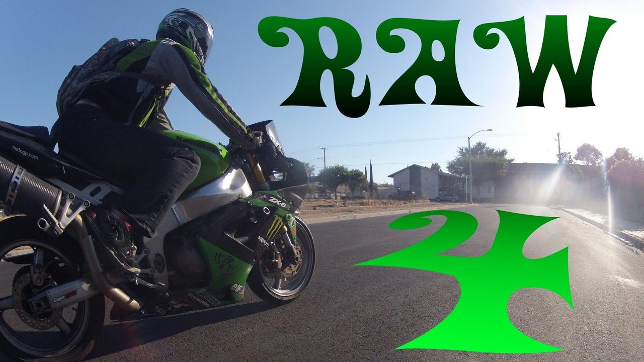 RAW-Episode 4: 132MPH Fun 2003 ZX-6R 636 And Full Carbon Fiber Micron Exhaust  (ENHANCED HD SOUND)