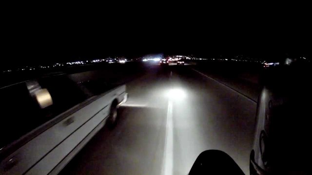 Fast Night Time Lane Splitting (GoPro Hero 2)