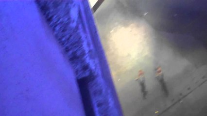 Dunking water on 2 young ladies off of Las Vagas balcony