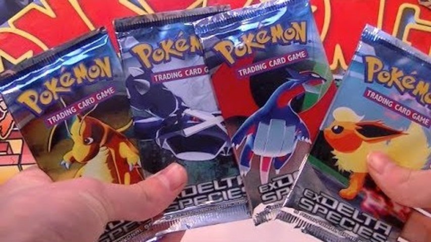 delta species pokemon booster box Opening 4 Pokemon Delta Species Booster Packs!