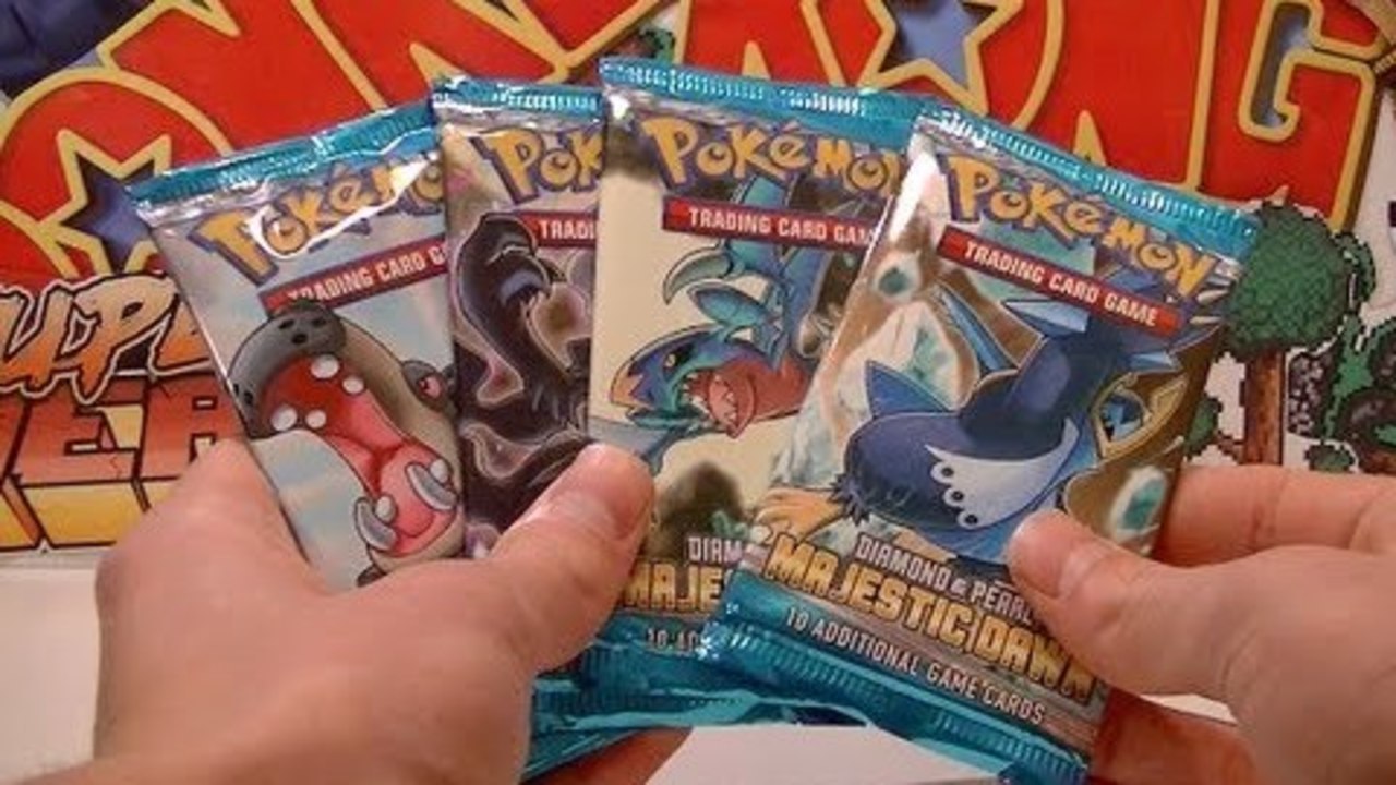 Opening 4 Diamond and Pearl Majestic Dawn Booster Packs