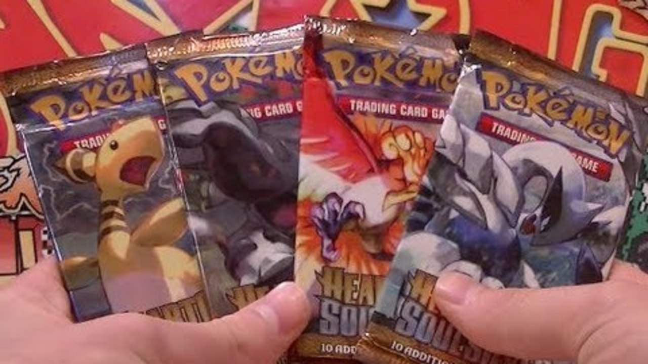Opening 4 Pokemon Heart Gold Soul Silver Base Set Booster Packs