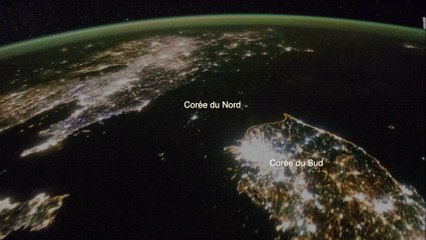 North Korea from the space and by night : IMPRESSIVE!