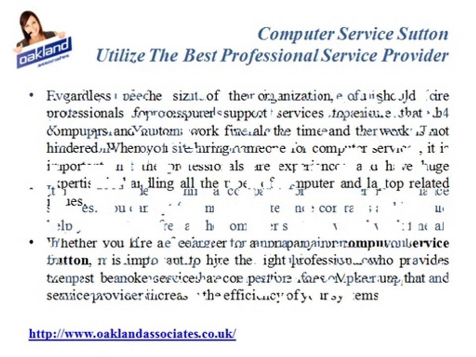 Computer Service Sutton Utilize The Best Professional Service Provider