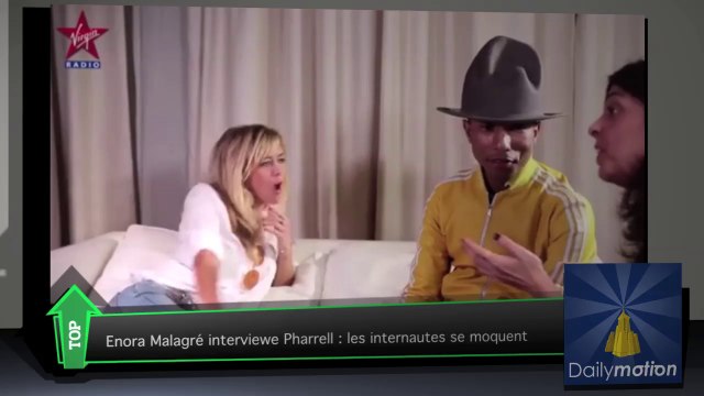 Top Média : mauvais buzz pour l'interview d'Enora Malagré avec Pharrell