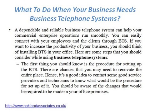 What to do when your business needs business telephone systems?
