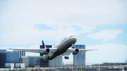 FSX Continental Boeing 767 TakeOff San Diego ( HD )