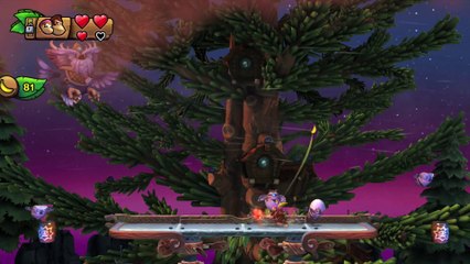 Donkey Kong Country: TF. Combate en la cumbre 2-Boss - Gameplay - 100% puzzles y letras