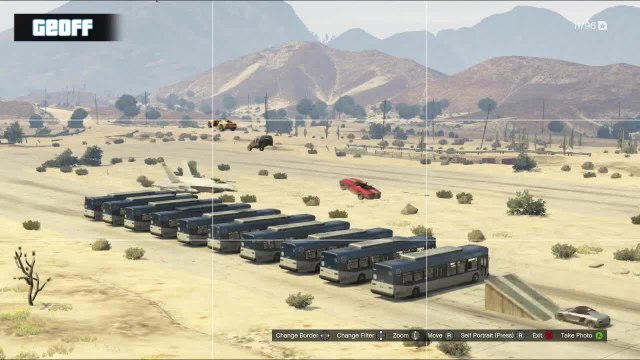 GTA 5 : Saut au-dessus d'un avion et des bus