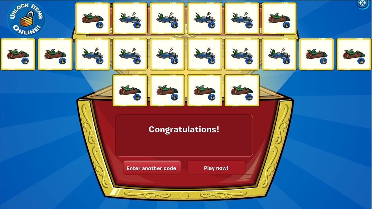 Club Penguin: 1 Code | 10 Mossy Logs & 10 Koi Ponds [Codes for Everyone]