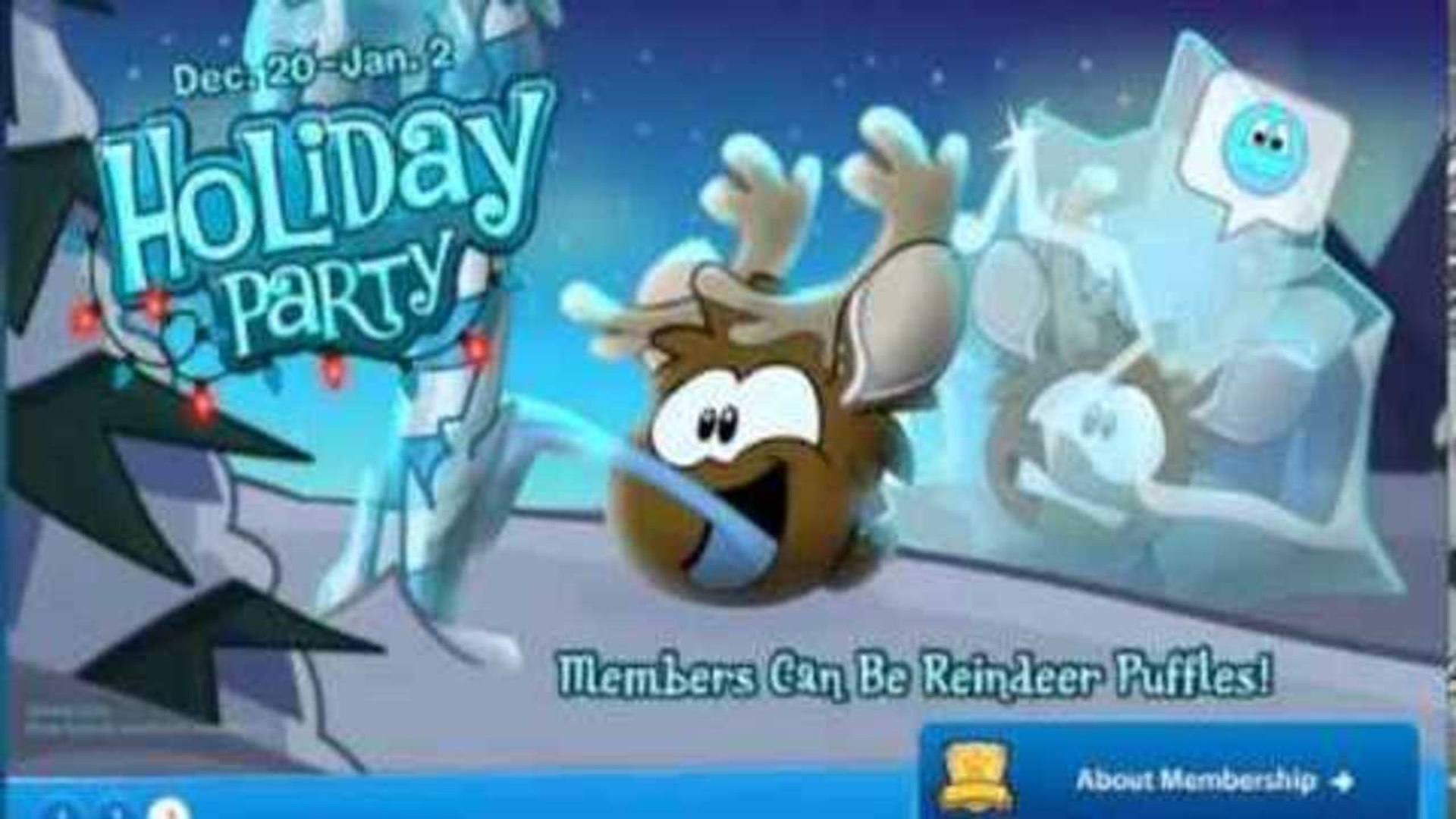 Club Penguin- Holiday Party 2012 (Reindeer Puffle)