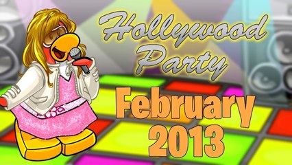 Club Penguin- Hollywood Party- February Party 2013