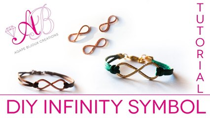 DIY Infinity Bracelet Symbol - Wire Wrapping tutorial - Infinity tutorial bijoux