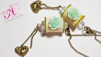 DIY Shabby Chic Tutorial Segnalibro Collana Riciclo Creativo