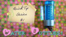 Quick Tip #1: Attach water bottle in bin or tank