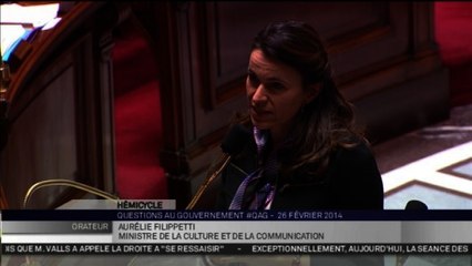 Aurélie Filippetti sur les intermittents du spectacle
