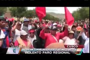 Cientos de manifestantes en Cusco intentaron tomar aeropuerto Velasco Astete