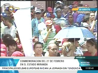 Oficialistas se movilizarán por el oeste de Caracas para conmemorar el 27F