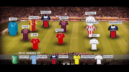 El once ideal de la ida de los octavos de final de la Liga de Campeones