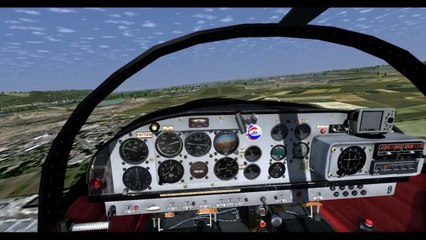 Flightgear en CAP10 B à LFLR Saint Rambert d'Albon