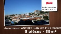 A vendre - appartement - ANTIBES JUAN LES PINS (06600) - 3 pièces - 59m²