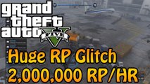 Grand Theft Auto Online - Huge RP Glitch - 2,000,000 RP/ Hour