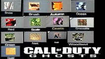 Call of Duty Ghosts - All New Camos   All Camo Names