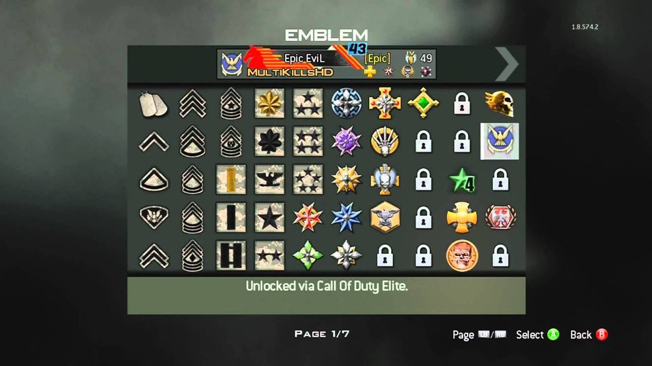 Modern Warfare 3 - "All Elite Emblems"