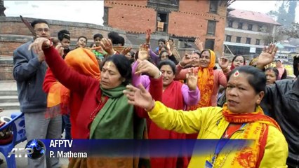 Holy men on a high for Hindu festival in Nepal