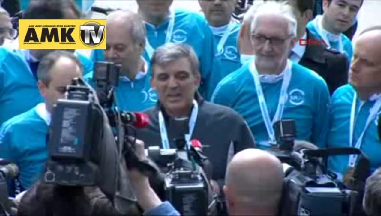 Abdullah Gül köşk içi basın turunda pedal çevirdi
