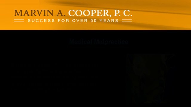 Practice Areas of White Plains Personal Injury Lawyers at Marvin A. Cooper, P.C.