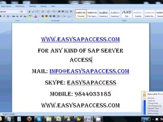 SAP FICO Server Access For Practice