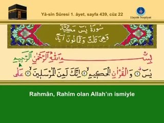 YİRMİİKİNCİ CÜZ KURANI KERİM SAYFA 439