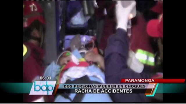 Dos personas murieron en accidentes de tránsito en la Panamericana Norte