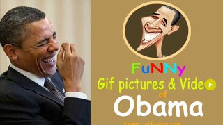 Funny Gif Pictures & Video of Barak Obama